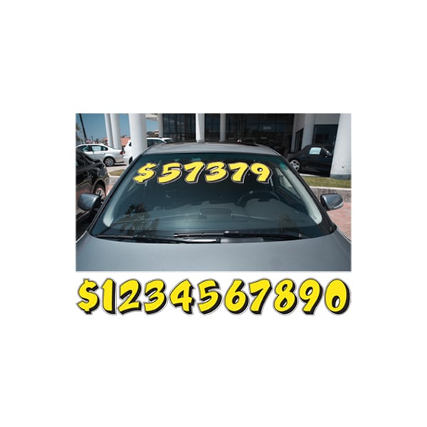 Ez Line Die Cut Graphic Yellow / Black Adhesive Numbers: 1